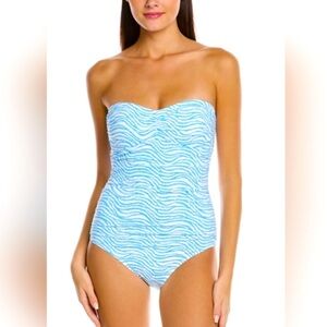 J.MCLAUGHLIN Kao Radio Waves One Piece Swimsuit Strapless Option